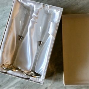 Swarovski Crystal Champagne Flute Set